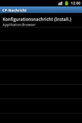 Samsung Galaxy Ace i - Internet - Automatische Konfiguration - 10 / 12