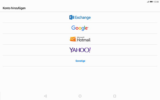 Huawei MediaPad T3 (10.0) LTE - E-Mail - Konto einrichten (outlook) - 5 / 11