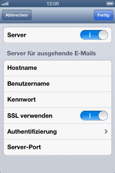Apple iPhone 4 S - E-Mail - Konto einrichten - 1 / 1