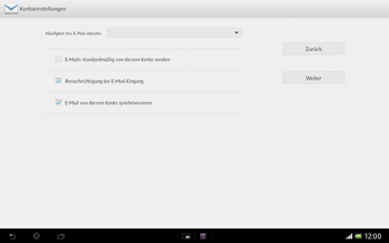 Sony Xperia Tablet Z LTE - E-Mail - Konto einrichten - 1 / 1
