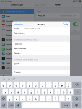 Apple iPad Pro 9.7 inch - E-Mail - Konto einrichten - 18 / 30