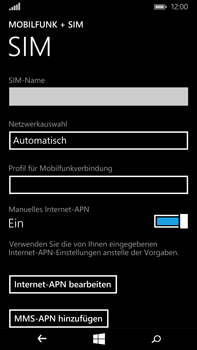 Microsoft Lumia 640 XL - Internet - Apn-Einstellungen - 1 / 1