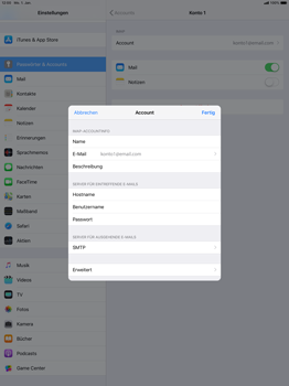 Apple iPad Pro 12.9 inch - E-Mail - Konto einrichten - 23 / 30