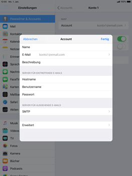 Apple iPad Pro 9.7 inch - E-Mail - Konto einrichten - 23 / 30
