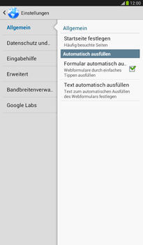 Samsung Galaxy Tab 3 7-0 - Internet - Manuelle Konfiguration - 0 / 0