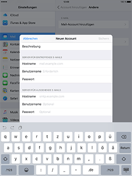 Apple iPad Mini 4 - E-Mail - Konto einrichten - 2 / 2