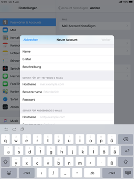 Apple iPad mini 3 - E-Mail - Konto einrichten - 12 / 30