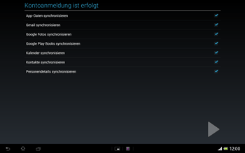 Sony Xperia Tablet Z LTE - Apps - Konto anlegen und einrichten - 24 / 27