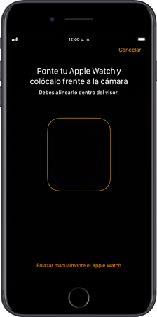 como enlazar manualmente el apple watch