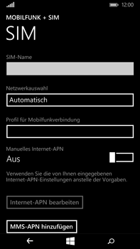 Microsoft Lumia 640 XL - Internet - Apn-Einstellungen - 0 / 0