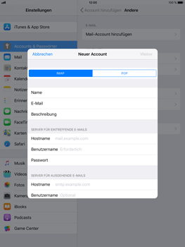 Apple iPad Mini 4 - E-Mail - Konto einrichten - 0 / 0