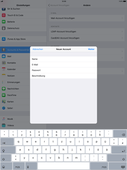 Apple iPad Pro 12.9 inch - E-Mail - Konto einrichten - 2 / 2