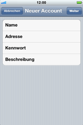 Apple iPhone 3GS - E-Mail - Konto einrichten - 1 / 1