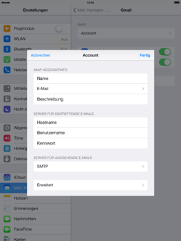 Apple iPad Air - E-Mail - Konto einrichten - 22 / 28