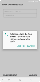 Samsung Galaxy Note9 - E-Mail - Konto einrichten (outlook) - 10 / 14
