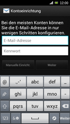 Sony Ericsson Xperia Ray mit OS 4 ICS - E-Mail - Konto einrichten - 1 / 1