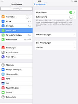 Apple iPad Pro 9.7 inch - Internet - Manuelle Konfiguration - 6 / 20