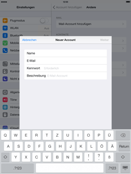 Apple iPad Air - E-Mail - Konto einrichten - 8 / 28