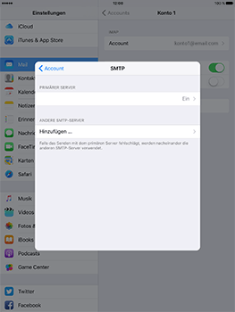 Apple iPad Mini 4 - E-Mail - Konto einrichten - 23 / 32
