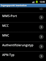 Samsung Galaxy Y - Internet - Apn-Einstellungen - 9 / 17