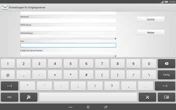 Sony Xperia Tablet Z2 LTE - E-Mail - Konto einrichten - 0 / 0