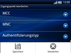 Sony Ericsson Xperia X10 Mini Pro - Internet - Manuelle Konfiguration - 0 / 0
